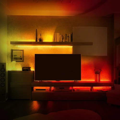 Vista 5 de XTREME Paquete de 2 luces LED multicolor Monster de 6.5 pies, aplicación inteligente, ajustes personalizables, fácil montaje