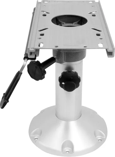 Vista 4 de Wise 8WP21-374 Pedestal de asiento de barco, altura ajustable de 12 a 18 pulgadas, con soporte de asiento deslizante de asiento, viaje ajustable