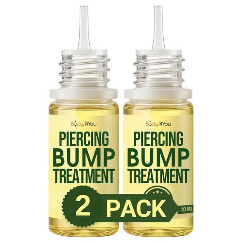 Vista 9 de BodyJ4You Tratamiento de Protuberancia y Queloides para Piercing - Tratamiento Natural de Aceite para Protuberancias de Piercing - Limpiador