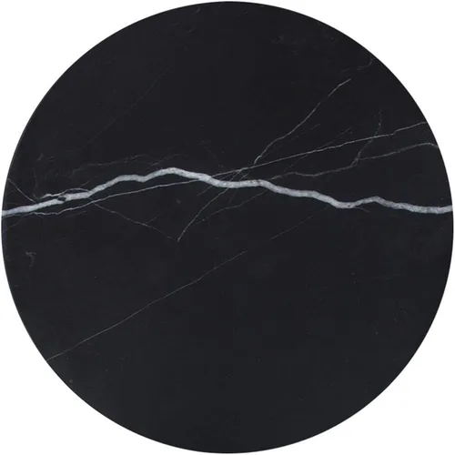 Vista 8 de Bandeja Redonda Natural de Mármol Suave para Pastelería para Postres, Queso, Café, Mate en Ambos Lados (Travertino Beige)