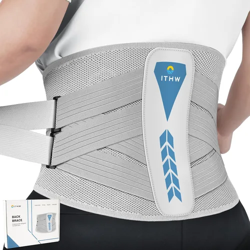 Vista 9 de Soporte ergonómico 3D ajustable de 26° para aliviar el dolor de espalda baja Estancias extraíbles, malla transpirable y diseño invisible, uso