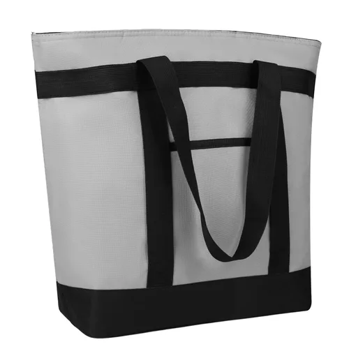 Vista 23 de CIVJET Bolsa tote reutilizable aislada para compras de comestibles para mujeres/hombres, bolsa de entrega de pizza/comida para mantener
