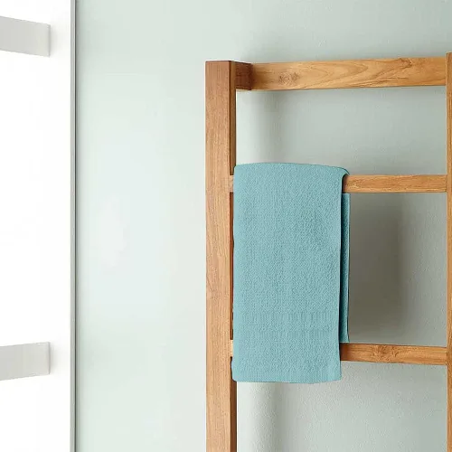 Vista 8 de Paño 100% algodón, paquete de 60, 700 GSM, paño suave para cara y cuerpo, altamente absorbente, 12 x 12 pulgadas, aguamarina