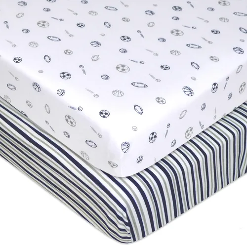 Vista 11 de American Baby Company - Juego de 2 sábanas ajustadas de 100% algodón natural para Pack N Play 39" x 27" - Sábanas suaves y transpirables para Pack N