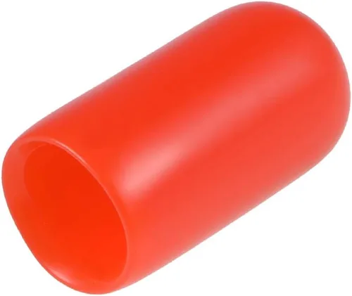 Vista 73 de uxcell 200 tapas de goma de 0.051 in (1/16") de vinilo redondo de vinilo para pernos de tubo, protectores de rosca de tornillo, color negro