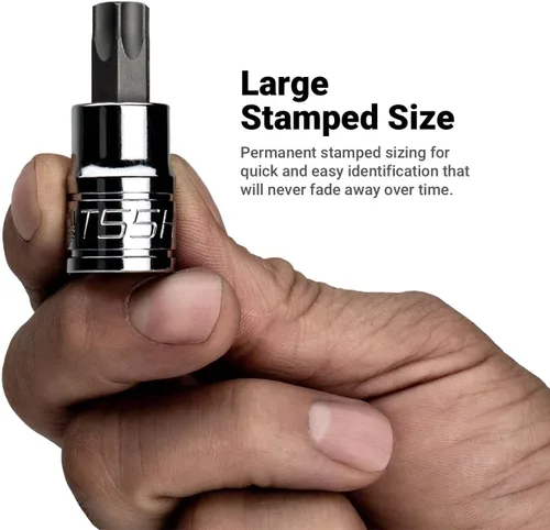 Vista 6 de Capri Tools CP30031 Master Torx Star Socket Set, 60-Piece, Silver