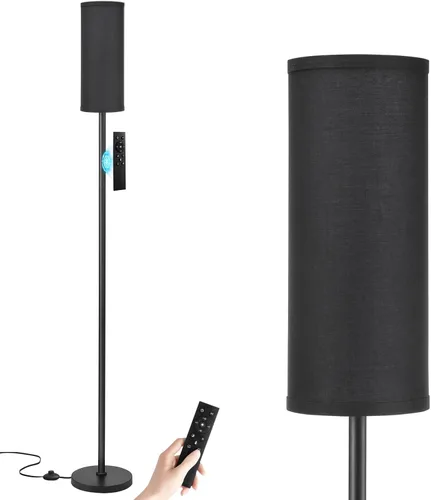 Vista 16 de Ambimall - Lámpara de pie moderna para sala de estar, dormitorio y oficina, con control remoto y regulación continua de temperatura