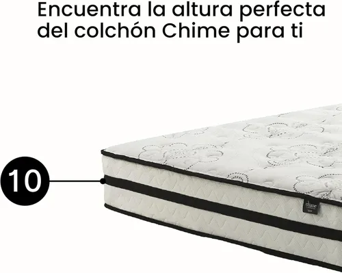 Vista 7 de Signature Design by Ashley Chime Colchón híbrido de 10 pulgadas, espuma certificada por CertiPUR-EE.UU., tamaño individual, blanco