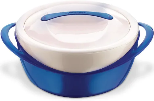 Vista 9 de Pinnacle Cazuela Grande Aislada con Tapa 3.6 qt. Elegante Calentador/Enfriador de Comida Olla Caliente, Cuenco Térmico para Servir Sopa/Ensalada