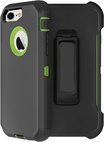Vista 18 de Annymall - Funda para iPhone 8 y iPhone 7, resistente, con función atril, protector de pantalla integrado, 4 en 1, fuerte y resistente a prueba