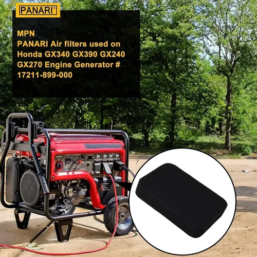 Vista 2 de Panari Filtro de aire para generador Honda GP5500 GP6500 GP6500E GP7500 GP7500E GP8000E RS5500 RS7000E EB5000X EM5000SX EB5000 EB6500 EB3500