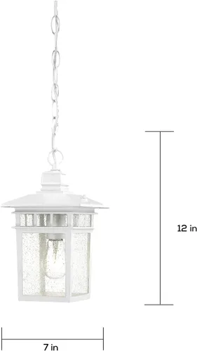 Vista 2 de Nuvo, farol de pared grande en forma de boj de iluminación, con brazo hacia abajo y vidrios transparentes biselados