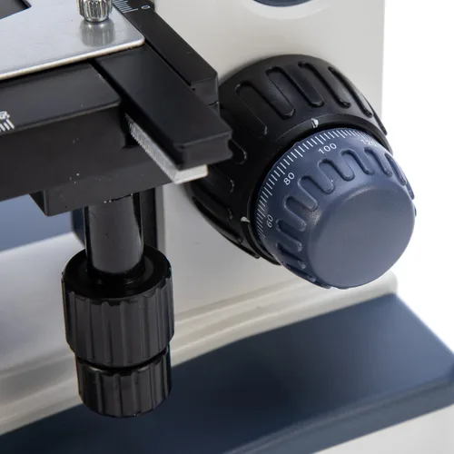 Vista 4 de Swift Microscopio trinocular compuesto SW350T, aumento 40X-2500X, cabeza de Siedentopf, etapa mecánica de dos capas, con cámara Swiftcam de 5