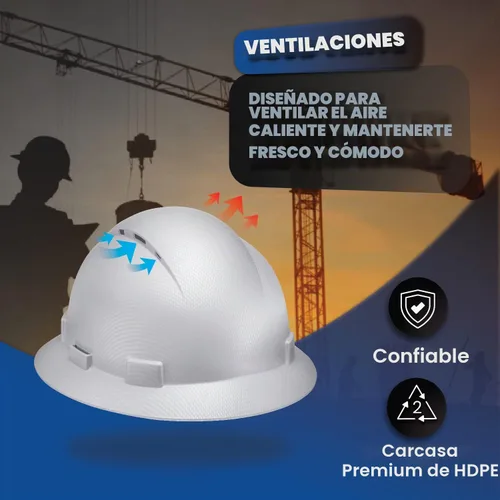 Vista 7 de Casco de construcción OSHA de ala completa con diseño camuflaje ventilado de acabado mate, suspensión de 6 puntos Capitalismo para siempre