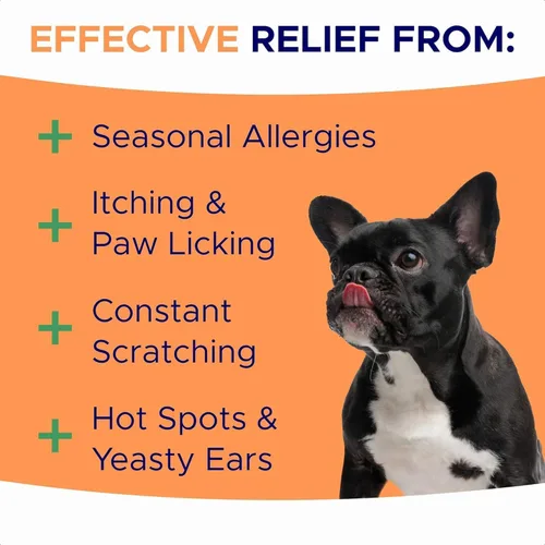 Masticables para aliviar la alergia para perros - Suplemento antipicazón
