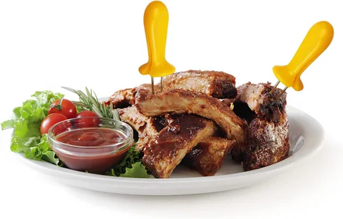 Vista 8 de 8 soportes de maíz para maíz en la mazorca de acero inoxidable con 4 bandejas de maíz, pinchos para mazorcas de maíz, brochetas para barbacoa, maíz