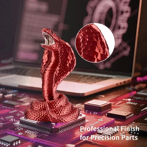 Vista 53 de ERYONE Filamento de ácido poliláctico (PLA) de seda para impresora 3D, de 1.75 mm +/- 0.03 mm, carrete de 1 kg (2.2 libras), verde esmeralda seda