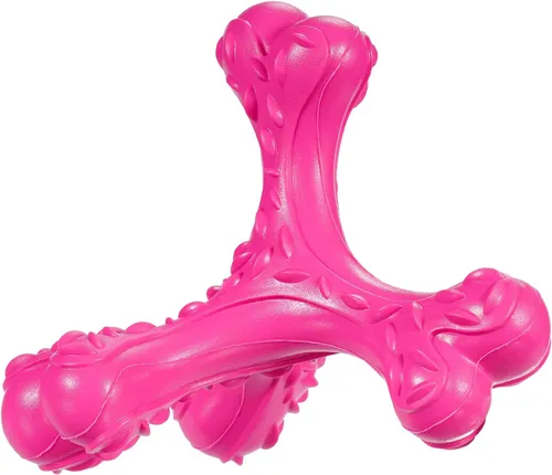 Vista 11 de Juguetes masticables para perros para masticadores agresivos de raza grande, juguete de huesos indestructibles, cepillo de dientes de limpieza