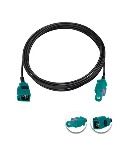 Vista 9 de Fakra Z macho a Fakra Z hembra RF cable coaxial 3.3ft/1m RG174 para navegación GPS estéreo del coche