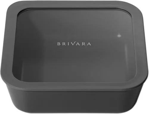 Vista 24 de Recipiente de almacenamiento de alimentos de vidrio recubierto de cerámica Sin PTFE, PFOA, PFAS y BPA Recipiente reutilizable no tóxico