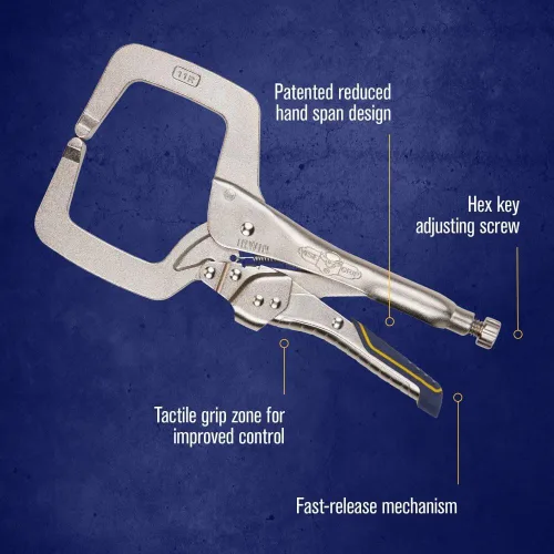 Vista 7 de IRWIN VISE-GRIP - Alicates de soldadura, liberación rápida, con abrazadera en C de bloqueo, de 11 pulgadas (IRHT82584)
