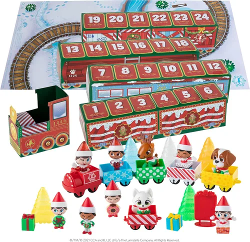Vista 4 de The Elf on the Shelf- Tren de Adviento del Polo Norte (no incluye al elfo explorador)