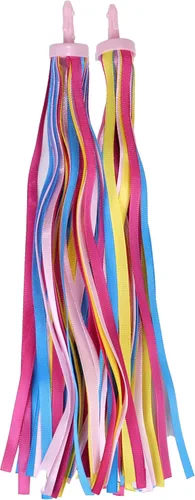 Vista 4 de Kid's Bike Basket Accessories Set, MINI-FACTORY Cute Pattern Bicycle Front Handlebar Basket Bell, Streamer for Kid Bike