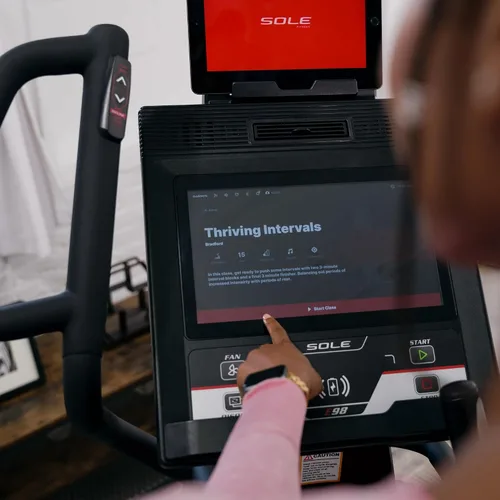 Vista 7 de Máquinas de ejercicio elípticas SOLE Fitness, Modelos E25, E35, E95, E95S, E98, máquinas elípticas para uso en el hogar, equipo de ejercicio
