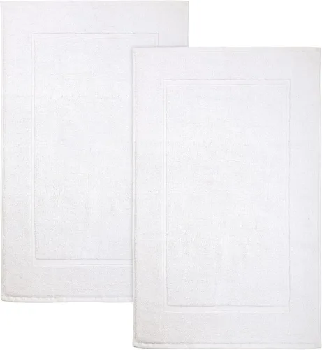 Vista 12 de Bliss Casa Juego de 2 tapetes de baño de 100 % algodón hilado en anillo de alta calidad, súper suaves y absorbentes, de lujo, para hotel, spa, ducha