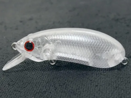 Vista 50 de 10 Señuelo en Blanco sin Pintar Minnow Crankbait de Agua Superior sin Labios Jerkbait Señuelos de Pesca
