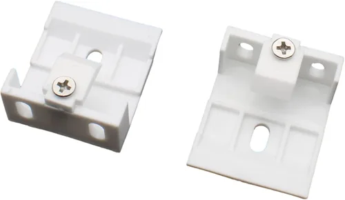 Vista 6 de 4 piezas de soporte para persianas venecianas con clip de soporte para barandilla ancha plegable (blanco, 1.417 x 1.299 x 0.846 in)