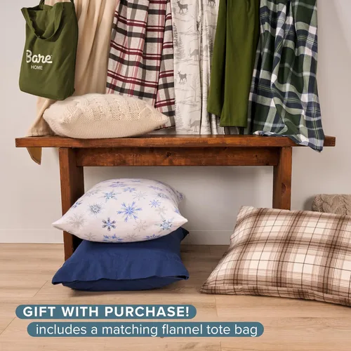 Vista 8 de Bare Home Juego de sábanas de franela 100% algodón, terciopelo suave y pesado, franela de doble cepillado, bolsillo profundo (individual, blanco)