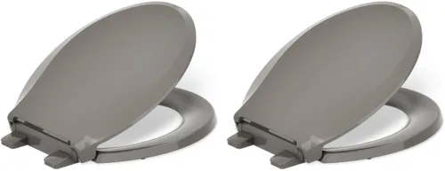 Vista 17 de KOHLER 4636-RL-96 Cachet ReadyLatch - Asiento de inodoro alargado con cierre lento, cierre suave, tapa silenciosa del asiento de inodoro, topes