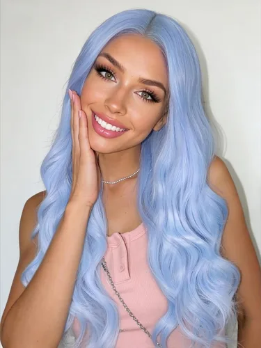 Vista 13 de HANNE - Peluca larga color Ombre con cabello rizado sintético, resistente al calor, de alta densidad y llena para mujeres