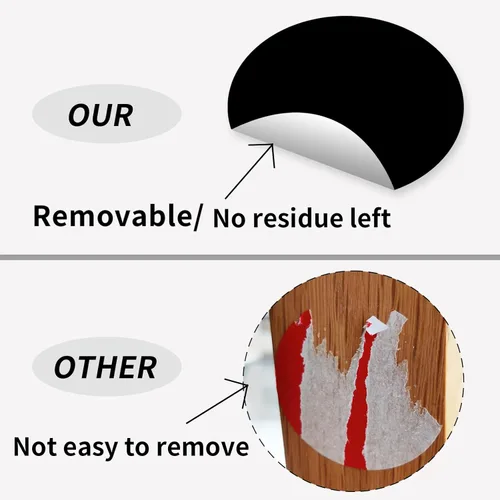 Vista 2 de STARLIBOO Calcomanías de punto negro, calcomanías circulares extraíbles de 3 pulgadas, para oficina, venta de garaje, venta de patio (200 piezas)