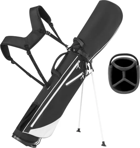 Bolsa ligera de golf con soporte, divisores de longitud completa de 4 vías, con capacidad para hasta 10 palos, bolsa de golf de 3.7 lbs con correas
