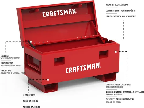 Vista 11 de Caja de trabajo Craftsman de 36" en color rojo