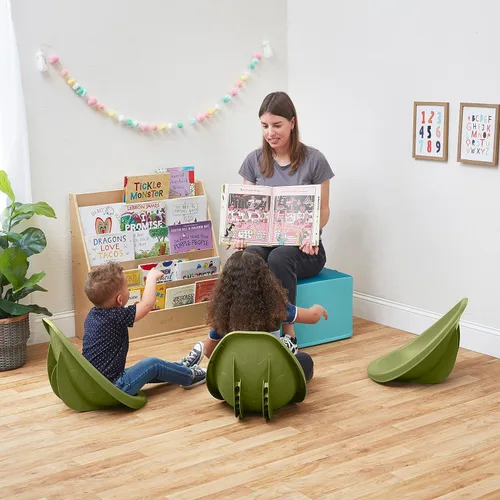 Vista 71 de ECR4Kids Leaf Asiento de suelo, silla mecedora, morado, 6 piezas