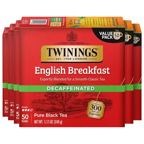 Vista 42 de Twinings, Decaffeinated Chai - Té negro Chai sin cafeína y con especias dulces y sabrosas, caliente o helado, el embalaje puede variar, 120 bolsitas