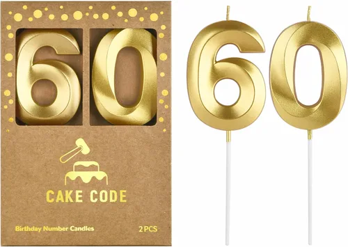 Vista 10 de Velas de cumpleaños de oro con diamantes de 2.76 pulgadas, velas de números dorados, velas de números de pastel, celebración de fiesta