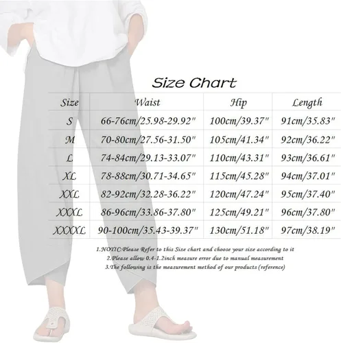 Vista 6 de Wide Leg Pants for Women Womens Solid Casual Pants Printed Trousers Elastic Waist Pockets Wide Leg Trousers