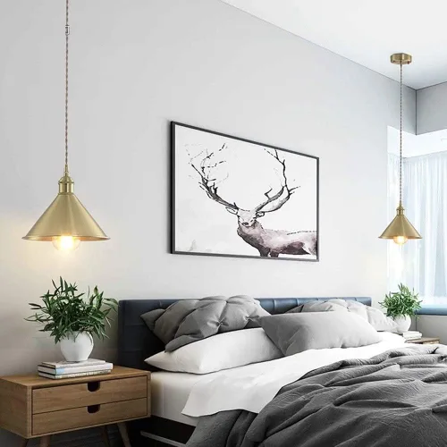 Vista 3 de Industrial Vintage Chandelier Light Fixture - E27/E26 Edison Style Hanging Lamp for Kitchen, Dining Room, Bar, and Living Room