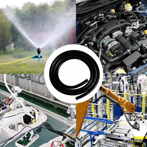 Vista 7 de QuQuyi Manguera de vacío de silicona de 1 pulgada (0.984 in) de diámetro interior x 1-14 pulgadas de diámetro exterior de silicona negra, alta