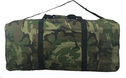 Heavy Duty Cargo Duffel Equipo de engranaje deportivo grande Calidad Bolsa cuadrada Hardware Bolsa de viaje Rooftop Rack Bolsas, Camo, Básico,