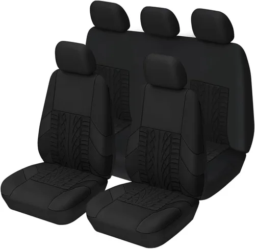 Vista 7 de Fundas de asiento de automóvil para asientos delanteros, protectores de asiento de vehículo de poliéster impermeables y transpirables, funda