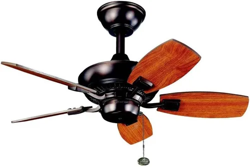 Vista 4 de Kichler 300103NI - Ventilador Canfield de 30 pulgadas, níquel cepillado