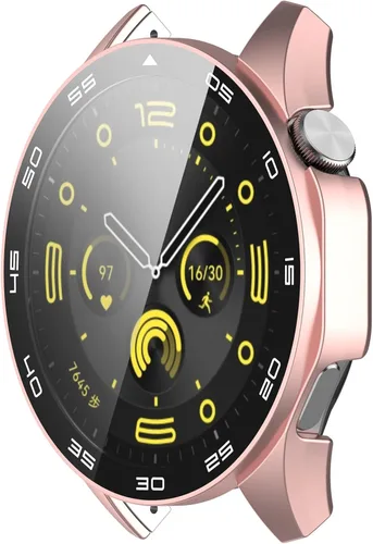 Vista 2 de TenCloud Paquete de 3 fundas compatibles con Huawei Watch GT 4 de 1.81 pulgadas (no el GT4 de 1.614 pulgadas) con protector de pantalla de vidrio