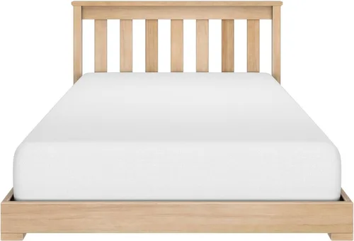 Vista 5 de Max & Lily Cama clásica individual de suelo, 79.75 pulgadas, marco de cama baja de madera maciza para niños, cama de piso moderna para dormitorio