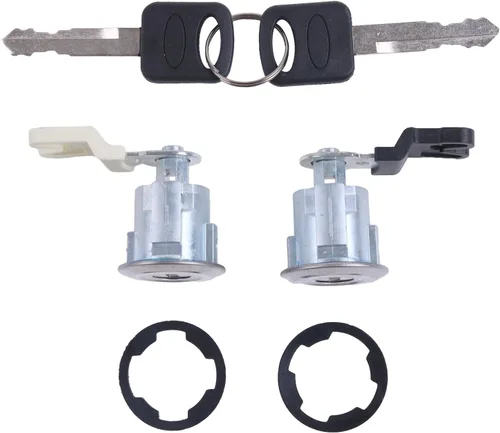 Vista 3 de Juego de cilindros y llaves de cerradura de puerta compatible con Ford Econoline Van F150 F250 F350 E150 E250 E350 E450 B2300 B2500 B3000 B4000