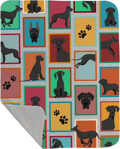 Vista 29 de Caroline's Treasures MLM1128LQB - Manta acolchada de Lots of Airedale Terrier de 50 x 60 pulgadas, con patrón de ilustraciones para cama, sofá
